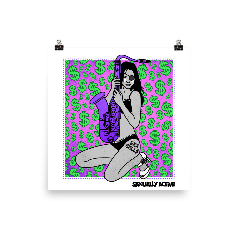 Sax Sells Poster