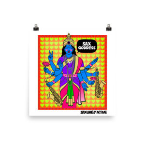 Sax Goddess Poster