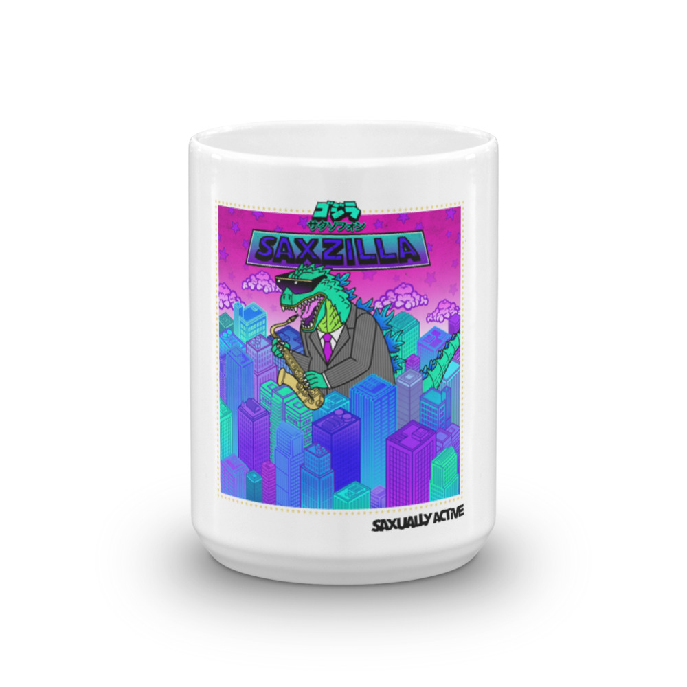 Saxzilla Mug